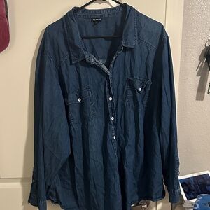 Torrid Dark Blue Denim Shirt